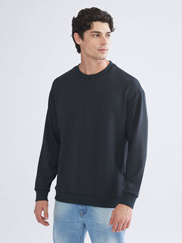 Bisiklet Yaka Erkek Sweatshirt