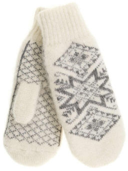 Варежки женские "Ромбы и звезда" КРУГ 3461-5