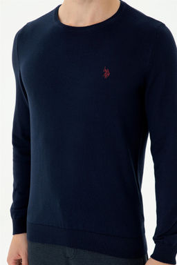 U. S. Polo Assn Мужской темно-синий базовый свитер - U.s. polo assn фото 13