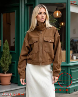 Замшевая женская куртка