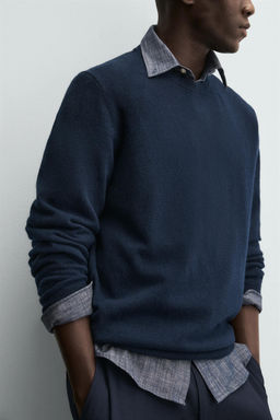 WOOL - CASHMERE SWEATER - Zara фото 13