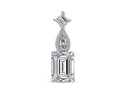 Подвеска из серебра куб.циркон., В10-0212