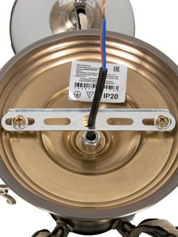 Люстра ЭкономСвет 28066/5AB, 5×40 Вт, E27, 54×52×28 см, бронзовая