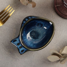 Блюдо «Лунная тропа», 11×8×3.5 см, керамика