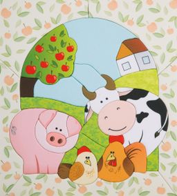 Наборы для творчества Аппликация в стиле пэчворк PEPPY CPW-0107 Ферма