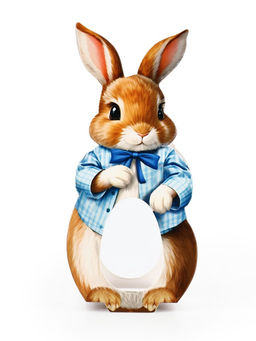 Цена за 4 шт. Коробка для яйца на Пасху Зайка, 5.9?28.9 см