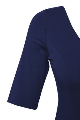 Trendyolmilla Tas Fitted/Vucuda Oturan V Yaka S?rt Dekolteli Esnek Orme Bluz TWOSS25BZ00083 фото 22