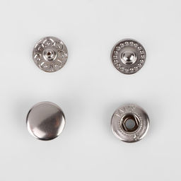 Цена за 20 шт. Кнопка установочная, Альфа (S-образная), d = 10 мм, цвет никель - Simaland фото 3