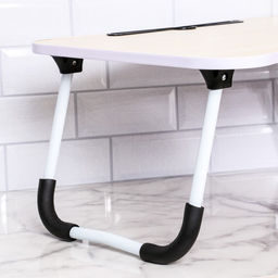 Столик - поднос для завтрака Дарим Красиво, для ноутбука, складной, белый, 60×40 см