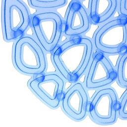 Коврик в ванну 65х35 "Миф" синий