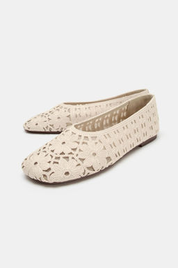 BAILARINA CROCHET FLORES / Blanco Crudo - Zara фото 3