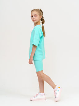 950Д Костюм с велосипедками "Бирюза"