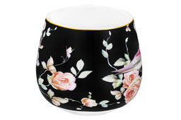 Кружка 400 мл 12,5*9,5*8,5 см Певчие птички на черном бочонок NEW BONE CHINA - Elan gallery фото 8