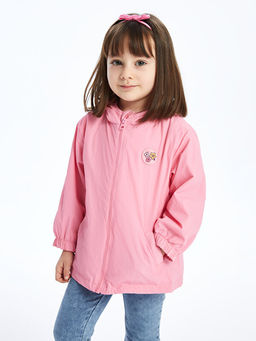 Kap??onlu Uzun Kollu Bask?l? K?z Bebek Ya?murluk