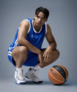 Кроссовки баскетбольные JOGEL Contest, голубой/красный  фото 15