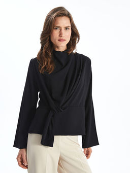 D?k?ml? Yaka Kad?n Bluz