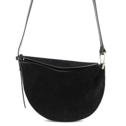 SQ013-1 black, Женская замшевая сумка, Barcelo Biagi