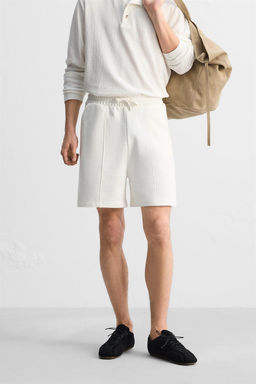 STITCHED JOGGER BERMUDA SHORTS - Zara фото 2