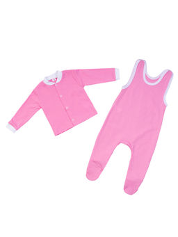 Кофточка ясельная розовая 100к (62, 40)