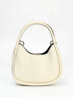 Сумка женская тоут на молнии, 23×10×16 см, однотонная, белая