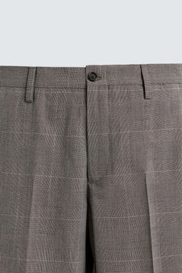 PANTAL?N TRAJE CUADROS / Marr?n - Zara фото 7