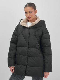 Куртка зимняя HaiLuoZi женская черная утеплитель 200 г/м² - Mtforce фото 8