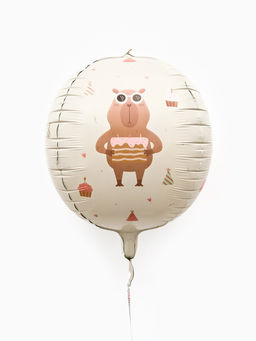 Цена за 2 шт. Воздушный шар фольгированный 25"  сфера «Милые капибары"