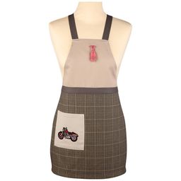 ФАРТУК МАЛЕНЬКИЙ ДЕКОРАТИВНЫЙ ИСТИННЫЙ ДЖЕНТЛЬМЕН ,СЕРЫЙ, 50