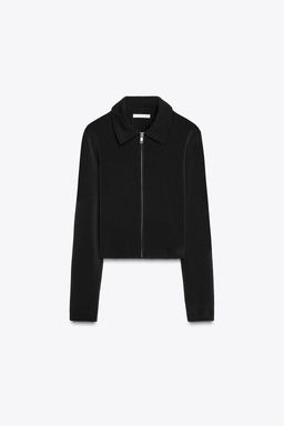 CREPE ZIP-UP JACKET - Zara фото 10