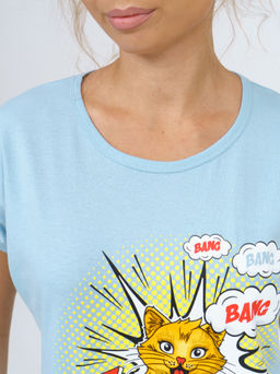 800 Пижама "Взрыв/Голубой"