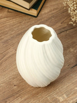 Ваза для цветов «Кеннет», 20.5×11.5×7 см, керамика, белая