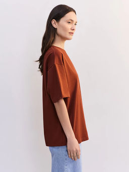 Базовая футболка оверсайз из хлопка OVERSIZE0526-21 / Zarina  фото 7