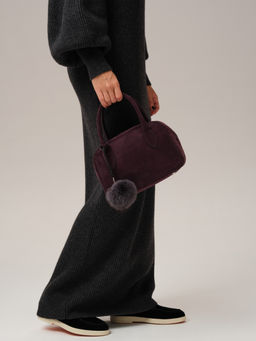 Замшевая сумка Polly DBR 31348 сливовый  фото 5