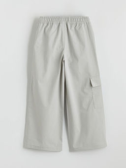 Beli Lastikli K?z ?ocuk Kargo Pantolon