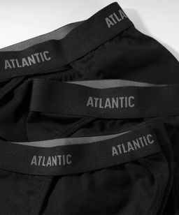 ATLANTIC 3BMP-1582 Трусы танга Basic - набор 3 шт. черный  фото 7