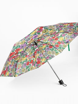 Зонт механический Цветы, 3 сложения, 8 спиц, R=48/55 см, d=96 см, МИКС