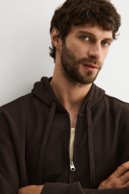 Chaqueta de punto con capucha Loose Fit - H&m фото 4