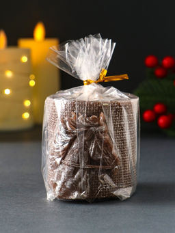 Декоративная свеча новогодняя «Лошадь Бохо», 70×75 мм, лак, коричневый