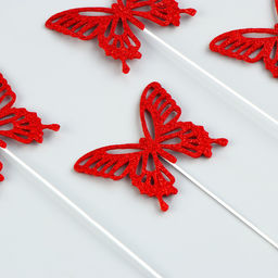 Набор для украшения Бабочки, цвет красный - Страна карнавалия фото 2