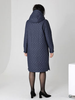 25118 Плащ утепл. т.синий - Dizzyway фото 4