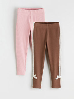 Beli Lastikli K?z ?ocuk Tayt 2li