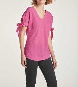 Блузка, малиновая