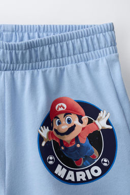 6-14 A?OS/ PIJAMA ESTAMPADO MARIO BROS   NINTENDO / Azul / Blanco - Zara фото 7
