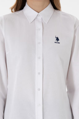 Kad_n Beyaz Uzun Kollu Basic G_mlek Sepette S_rpriz _ndirim - U.s. polo assn фото 6