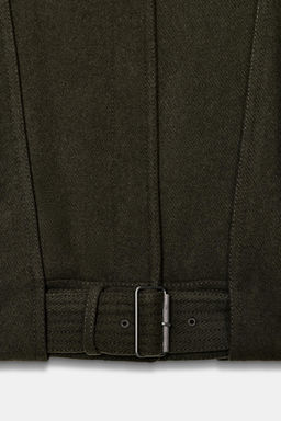 MINIMAL WOOL BOMBER JACKET ZW COLLECTION
