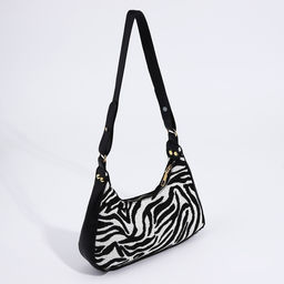 Сумка женская текстильная, 20х23х5.5 см, зебра - Nazamok фото 3