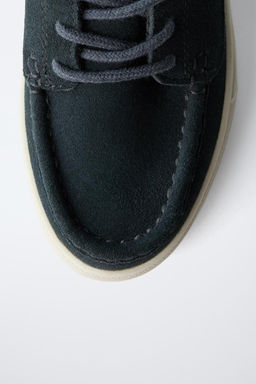 SPORTY SPLIT SUEDE DERBY SHOES - Zara фото 5