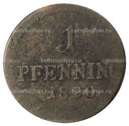 1 пфенниг 1820 года Германсике государства  Бавария