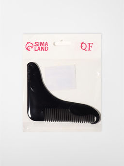 Цена за 5 шт. Расчёска - гребень для усов и бороды, 12×10 см, чёрная