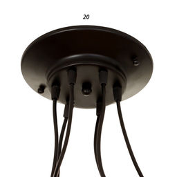 Светильник BayerLux «Паук», 6×40 Вт, E27, чёрный